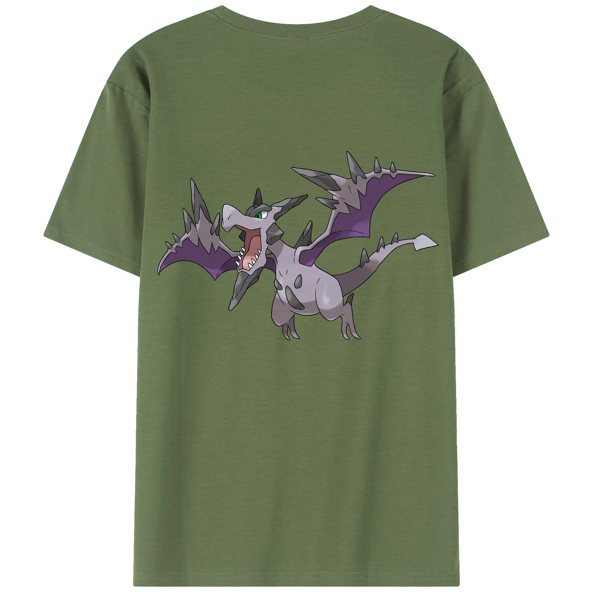 （画像用） ポケットモンスター Pokémon 綿100％ メンズ半袖Tシャツ（バックプリント） 通気性